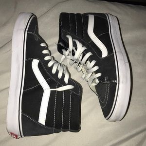 Vans black skate highs men’s size 8